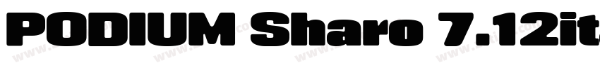 PODIUM Sharo 7.12ita字体转换